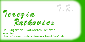 terezia ratkovics business card
